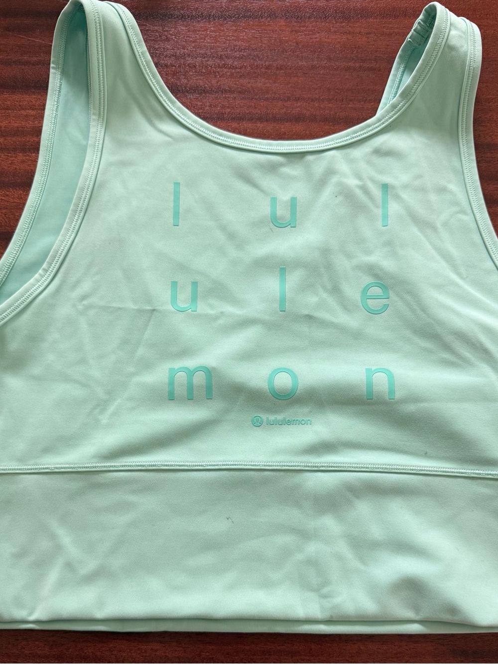 lululemon Mint Green Logo Active Tank